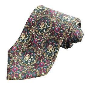 Christian Dior Vintage Multicolored Silk Mens Neck Tie